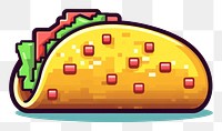 PNG Taco pixel food cartoon device.