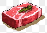 PNG Beef meat pixel steak food vegetable.