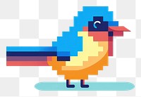 PNG Bird pixel animal art creativity.