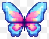PNG Butterfly pixel graphics purple art.
