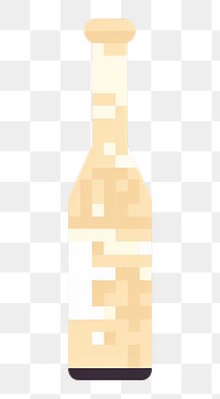 PNG Champagne bottle pixel drink wine refreshment.