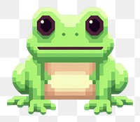 PNG Frog pixel amphibian wildlife animal.