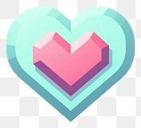 PNG Heart pixel shape creativity pattern.