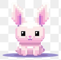 PNG Rabbit pixel animal mammal cute.