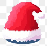 PNG Santa hat pixel shape celebration decoration.