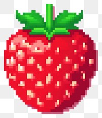 PNG Strawberry pixel raspberry fruit plant.