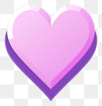 PNG Heart purple symbol shape.