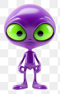PNG A aliens purple cartoon toy.