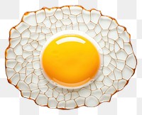 Mosaic tiles of fried egg food breakfast freshness.