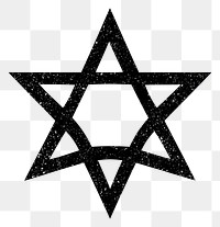 PNG Octagram icon symbol shape black.