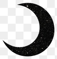 PNG Crescent icon astronomy nature shape.