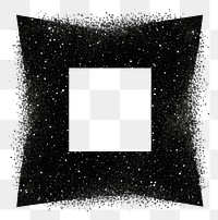 PNG Square icon shape black white background.