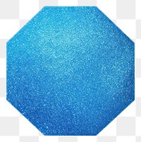 PNG Octagon icon shape blue 