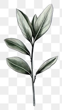 PNG Rubber plant drawing sketch herbs.