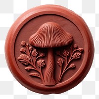 PNG Seal Wax Stamp mushroom representation accessories creativity.