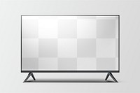 UHD TV screen png mockup, transparent design