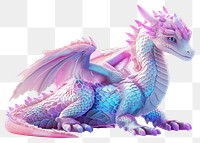 PNG Dragon holography animal white background representation.