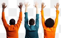 PNG Diverse people adult hand white background.