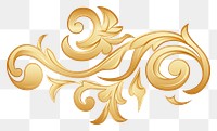 PNG Chinese money gold pattern white background.
