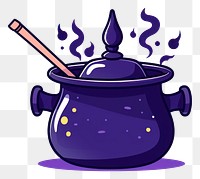 PNG Witch pot cookware cartoon.