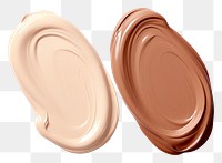 PNG Foundation creams white background circle person.