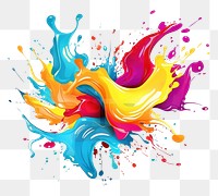 PNG Paint splash backgrounds abstract painting.