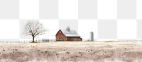 PNG Barn farm architecture landscape.