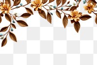 PNG Coffee plant floral border backgrounds pattern flower.