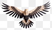 PNG Illustration of a eagle vulture animal flying.