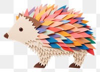 PNG Hedgehog art origami mammal.