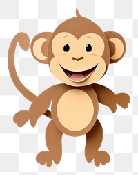 PNG Monkey cartoon mammal animal.