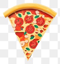 PNG Pizza food art tin.