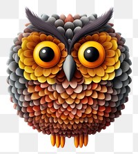 PNG Cute gray owl crayon art animal bird.
