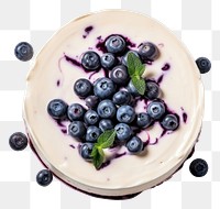 PNG Vanilla blueberry cheesecake dessert fruit plant.