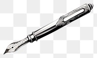 PNG Pen white background weaponry silver.