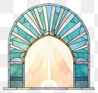 PNG Arch art nouveau with sun architecture glass spirituality.