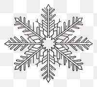 PNG Snowflake png snowflake drawing white.