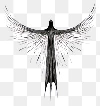PNG Angel of Death drawing sketch line.