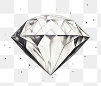 PNG Diamond jewelry drawing diamond.