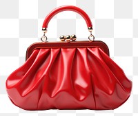 PNG Purse bag handbag red.