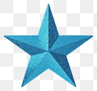 PNG Blue star icon symbol shape white background.