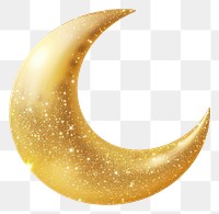 PNG Gold moon icon astronomy nature shape