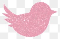 PNG Pink bird icon white background cartoon drawing.