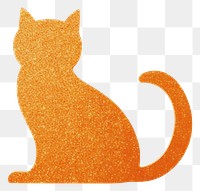 PNG Orange cat icon animal mammal shape.