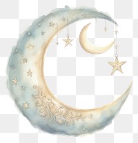 PNG  Cute Moon moon astronomy nature.