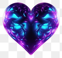 PNG Realistic Heart light heart purple.