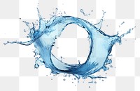 PNG Water splash circle shape white background.