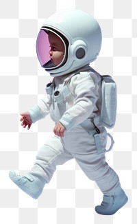 PNG Astronaut baby walking technology cartoon purple.