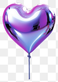 PNG Balloon heart illuminated celebration.