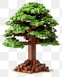 PNG Tree bricks toy bonsai plant green.